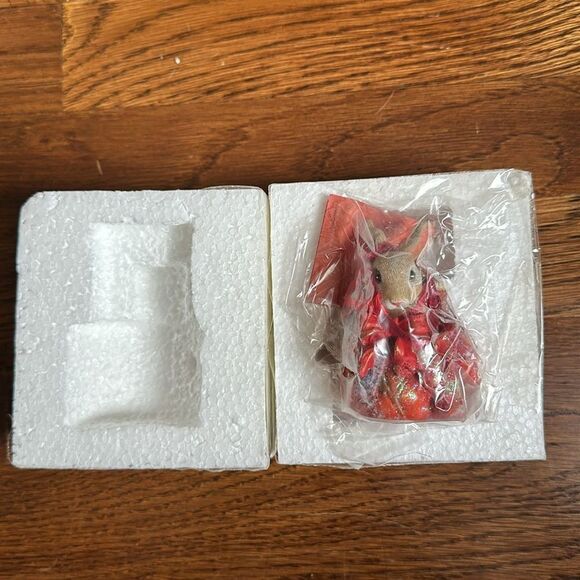 Vintage 1998 New in box Christopher Radko Woodland Winds Bunny Drifter ornament - Picture 3 of 4